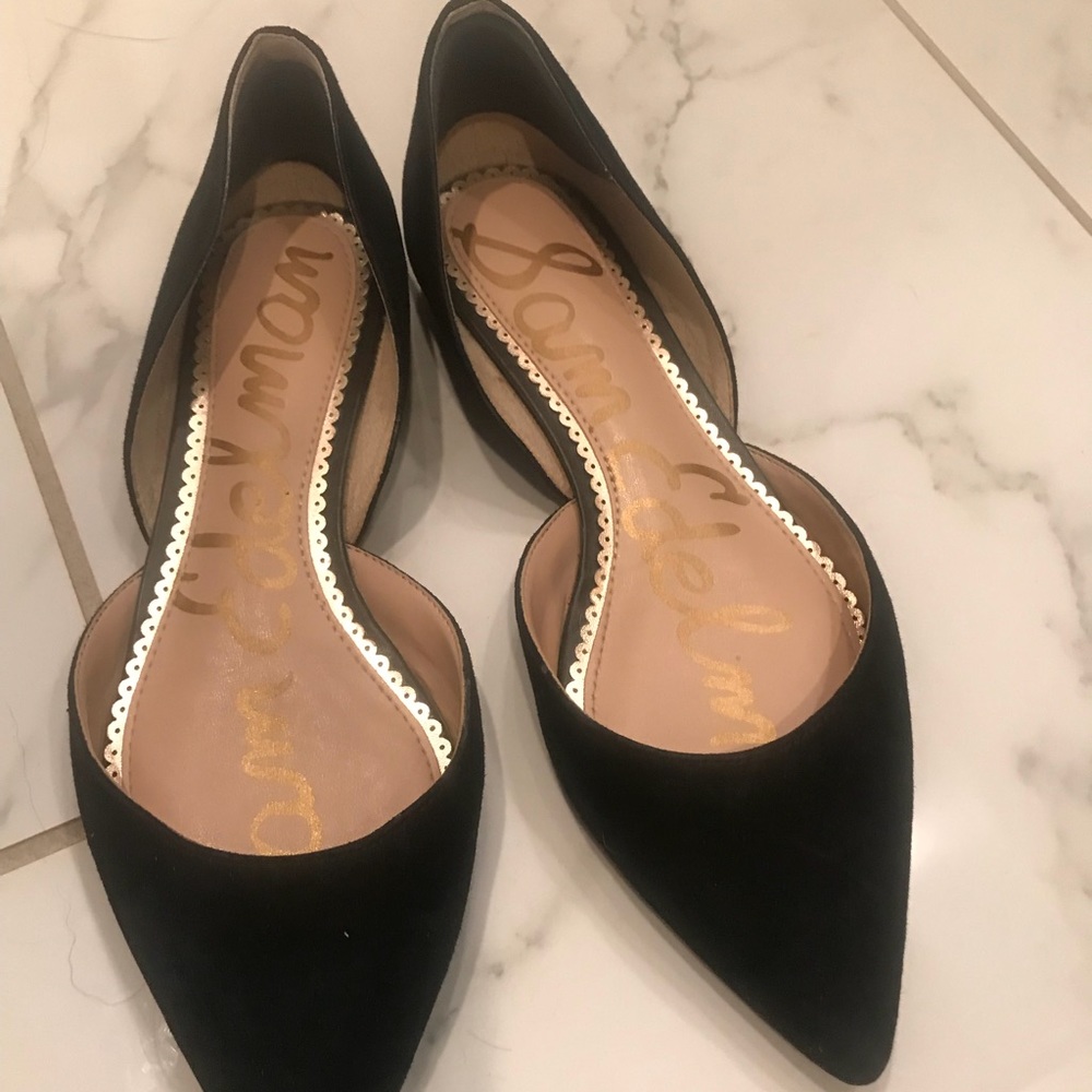 Sam Edelman size 6 black suede flats